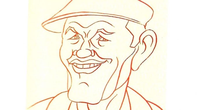 Digno Pacio en caricatura de Siro